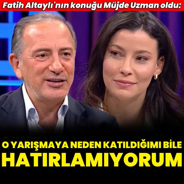 Müjde Uzman O yarışmaya neden katıldığımı bile hatırlamıyorum