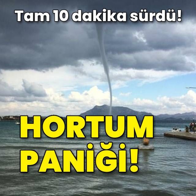 Datça açıklarında hortum