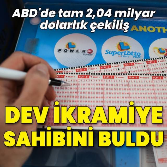 ABD de 2 04 milyar dolarlık tarihi ikramiye California ya gitti