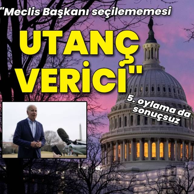 Biden, Temsilciler Meclisi nde başkan seçilememesinin ülke için iyi bir görüntü olmadığını söyledi