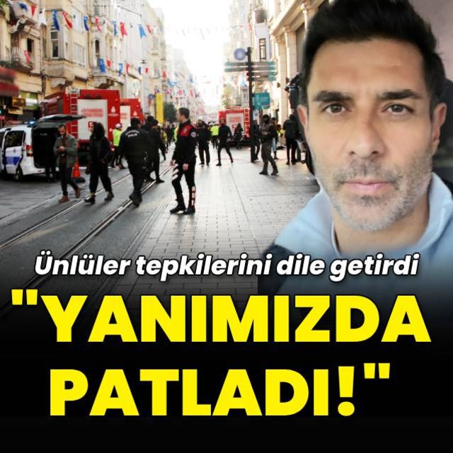 Ünlülerden Taksim deki terör saldırısına tepki