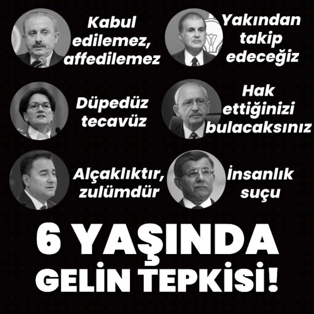 Son dakika haberi Türkiye bu olayı konuşuyor 6 yaşında gelin! Siyasilerden tepki yağdı