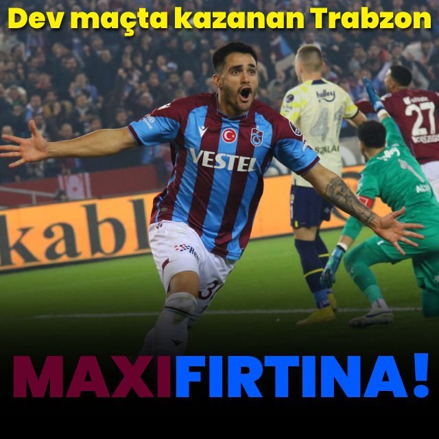 Trabzonspor - Fenerbahçe 2-0 MAÇ SONUCU