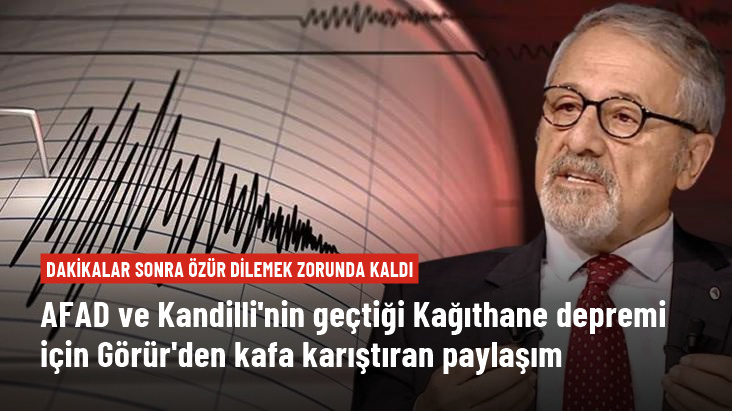 Prof  Naci Görür ün  Kağıthane de deprem yaşanmadı  paylaşımı kafaları karıştırdı