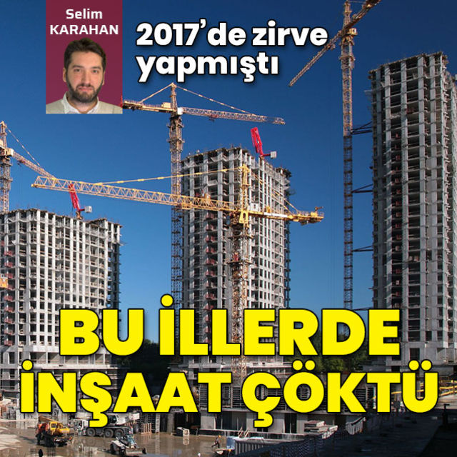 İnşaat sektörü en çok bu illerde daraldı