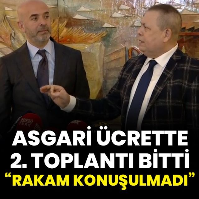 Son dakika haberi Asgari ücrette 2. toplantı sona erdi rakam konuşulmadı