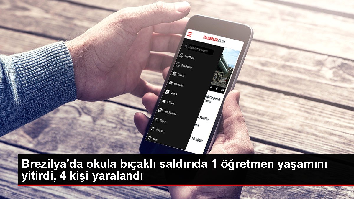 Brezilyada okula bıçaklı saldırıda 1 öğretmen yaşamını yitirdi 4 kişi yaralandı