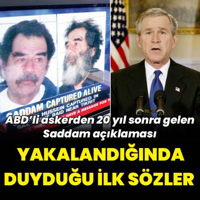 20 yıl sonra açıkladı: Saddam ın yakalandığı an ilk duyduğu sözler