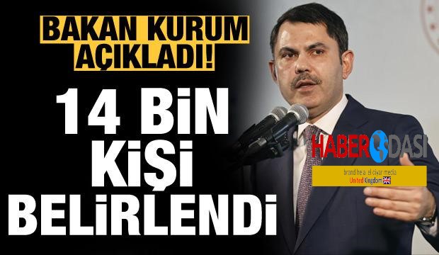 Bakan Kurum Tuzlada 9 günde 14 bin 838 hak sahibini belirledik