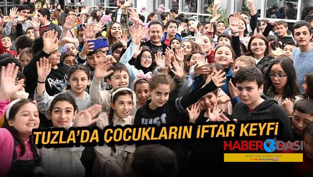 Tuzlada ilk kez oruç tutan çocukların iftar keyfi