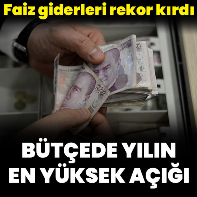 Bütçe yılın en yüksek açığını verdi