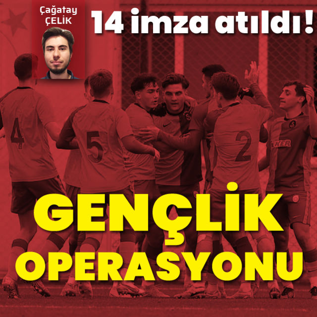 Galatasaray da gençlik operasyonu