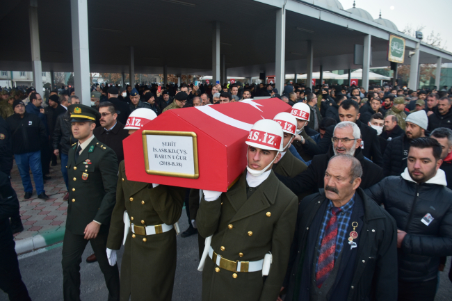 Konya şehidi son yolculuğuna uğurlandı