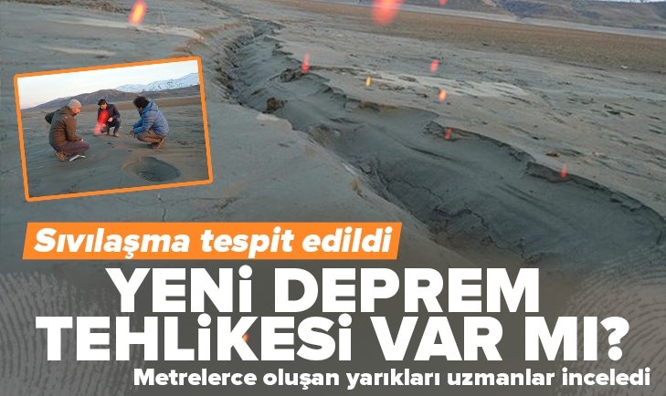 Yeni deprem tehlikesi var mı? Sıvılaşma tespit edildi! Metrelerce oluşan yarıkları uzmanlar inceledi....