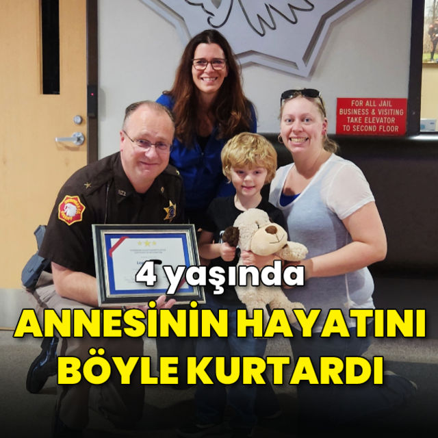 4 yaşındaki çocuk annesinin hayatını kurtardı