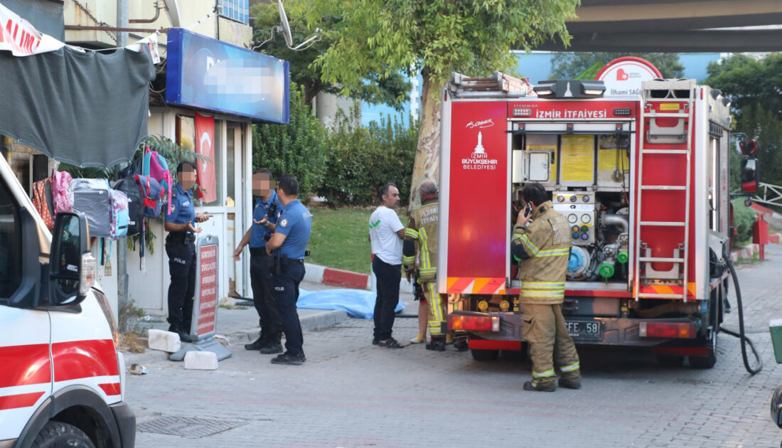 İzmirde alevler barı sardı 1 ölü 1 ağır yaralı