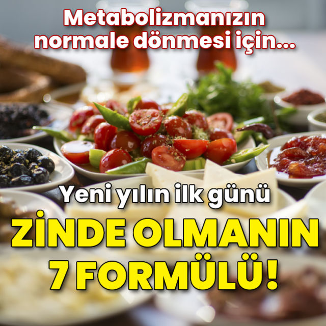 Yeni yılın ilk günü zinde olmanın 7 formülü