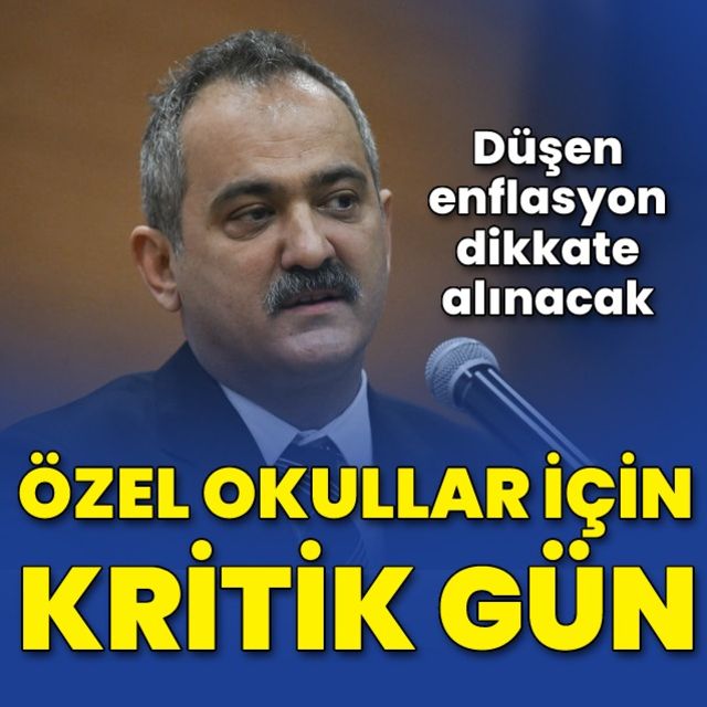 Bakan Özer: Özel okulda velilerimizin çıkarlarını koruyacak şekilde yeni oranı belirleyeceğiz