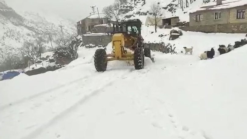 Şırnak ta 20 köy ve 8 mezra yolu kardan kapandı